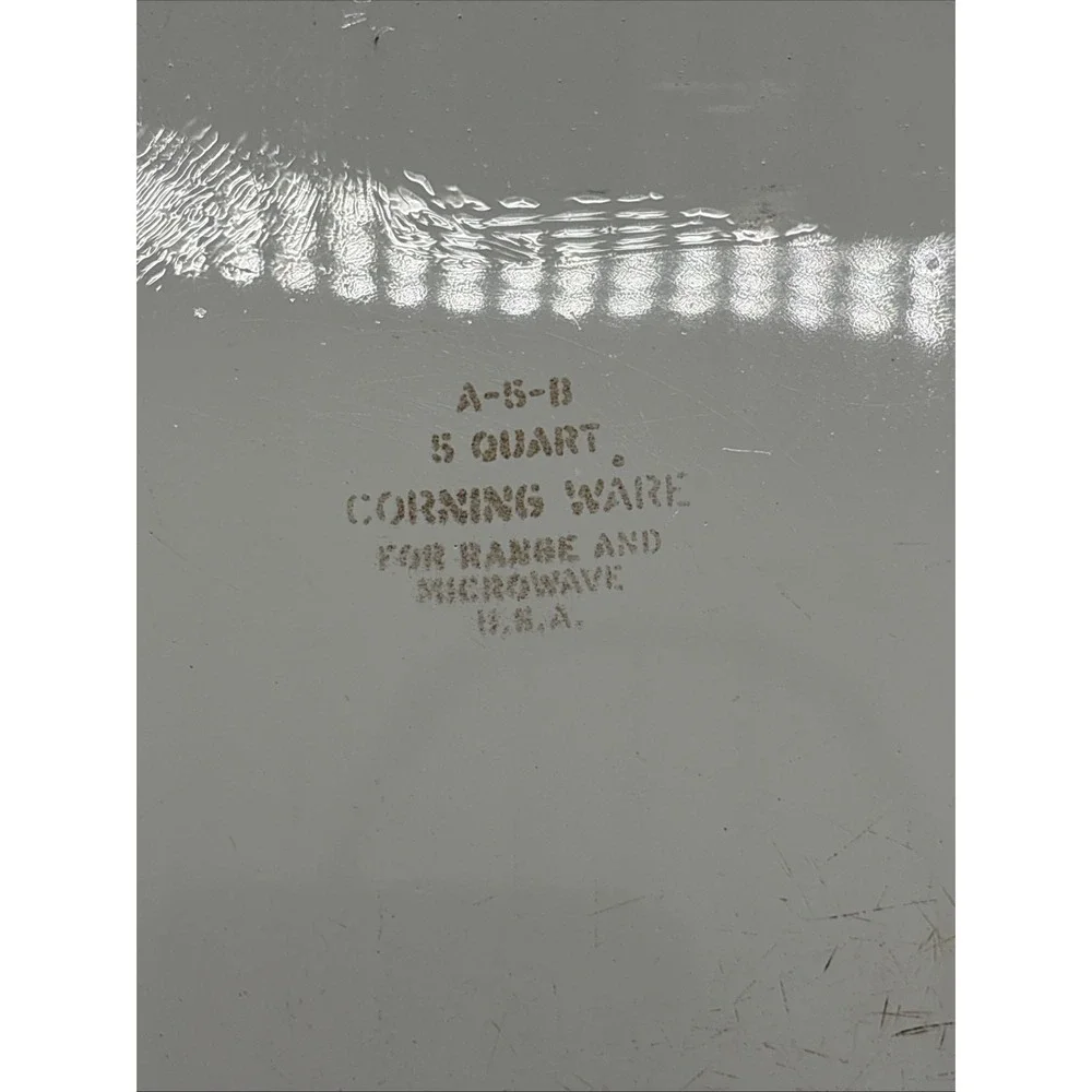 CORNINGWARE A-5-B Spice of Life 5 Quart Casserole A-22-B W/ Pyrex Lid A-12-C